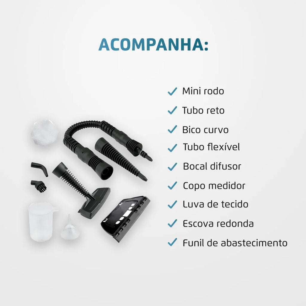 Higienizador a Vapor Mondial - VaporFlex (bivolt)