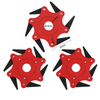 Disco 6 lâminas para roçadeira De Aço Premium - Encache Universal